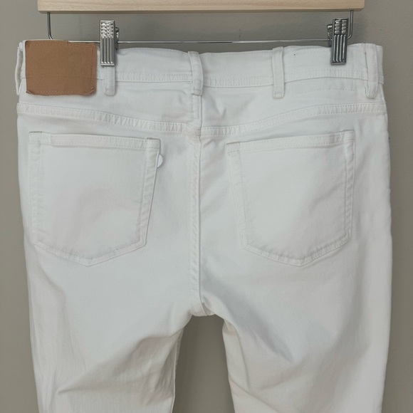ACNE STUDIOS Bla Konst Slim Leg Jeans Ankle Skinny Mid-Rise White Size 33 - Picture 10 of 15